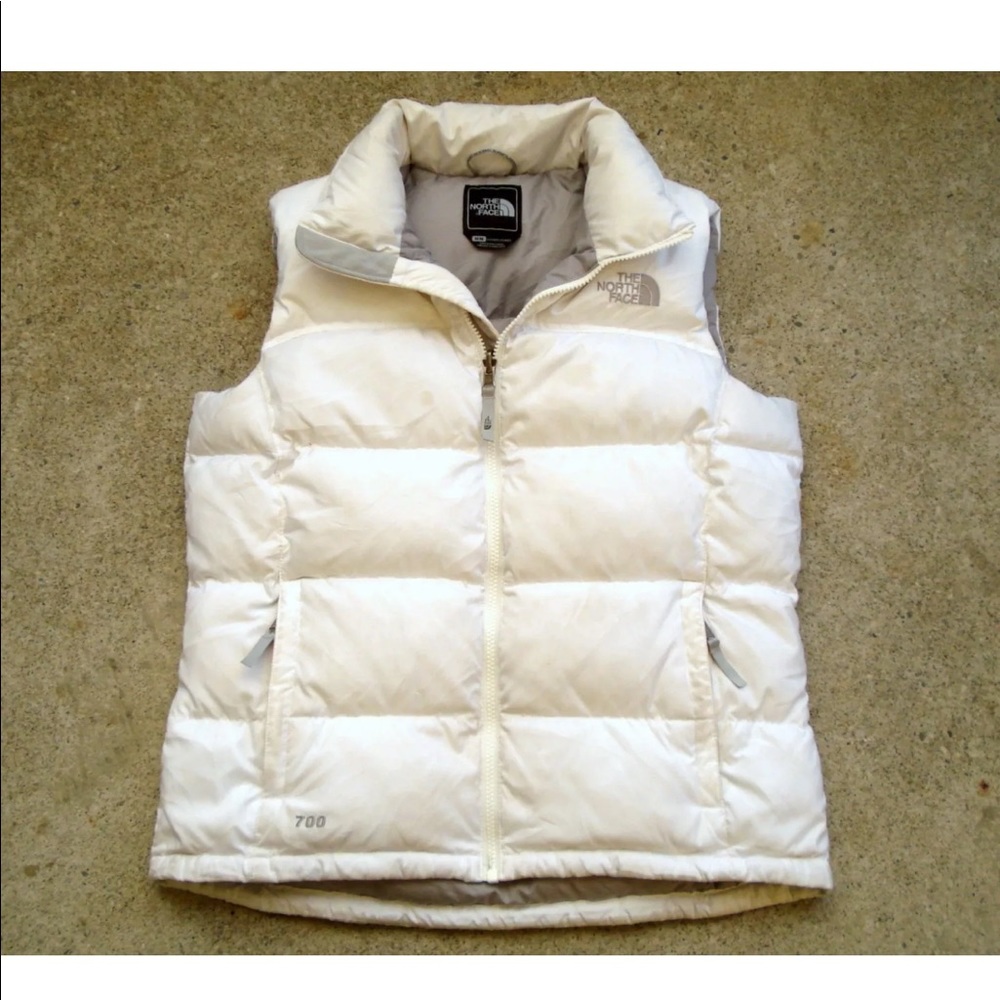The north face 700 goose down puffer vest women’s